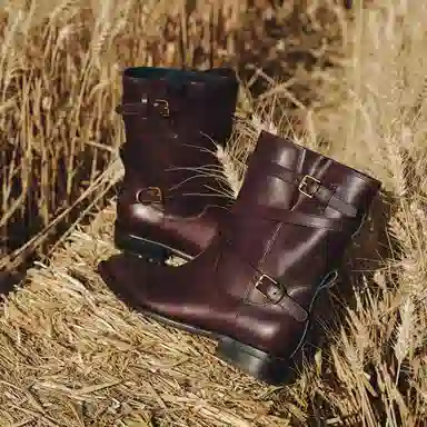 BREAD TREE Short Boots 3cm Women's Dark Chocolate