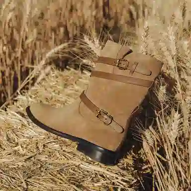 BREAD TREE Short Boots 3cm Women's Dark Chocolate