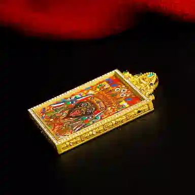 【福星高照交旺运】 睦珦 招财进宝 扎基拉姆唐卡诸事顺利 平安喜乐新中式 飞黄腾达福禄吉祥小众#好运 合金 项链 男女同款情侣款