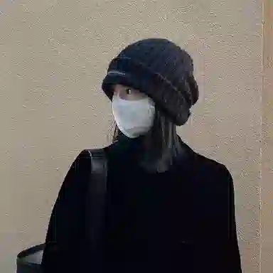 恩僾德 大头围保暖堆堆帽防寒宽松出行加厚显脸小户外冷帽 腈纶 绒线帽 男女同款情侣款