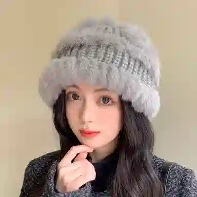 恩僾德 韩版百搭显脸小加厚保暖护耳#好运 马海毛 绒线帽 男女同款情侣款