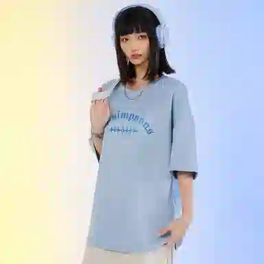 The Simpsons 3D Letter Cartoon Star Print T-Shirt