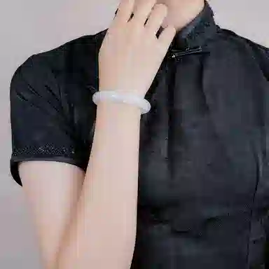 佐卡伊 清冷感白月光轻奢高级新中式 美人条 玉髓 手镯 女款