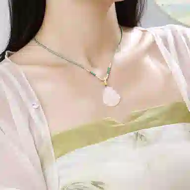 佐卡伊 佛公平安扣笑口常开弥勒佛 玉髓 项链 男女同款情侣款