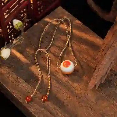 佐卡伊 羊板眼天珠 玛瑙 项链 男女同款情侣款