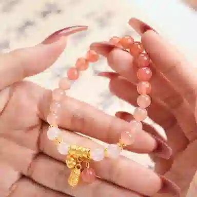 佐卡伊 好事花生手串 平安编织小众新中式 玉髓 手串 女款