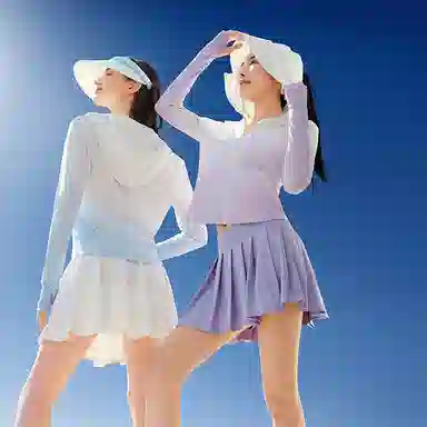 波司登 骄阳系列 夏季清爽弹力拉链轻盈时尚休闲短款显瘦 多色可选 透气凉感防晒服 女款
