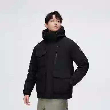 波司登 时尚休闲连帽工装风羽绒服 男款