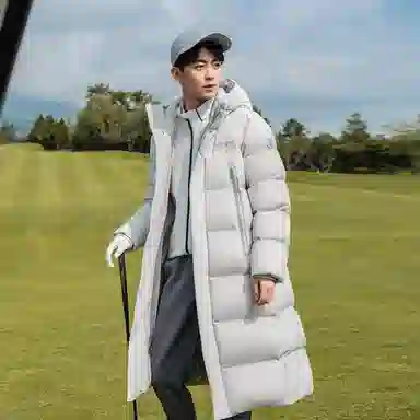 波司登 加厚长款纯色长袖羽绒服 男女同款