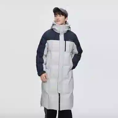 波司登 过膝款时尚连帽羽绒服 男款