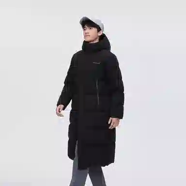 波司登 加厚长款纯色长袖羽绒服 男女同款