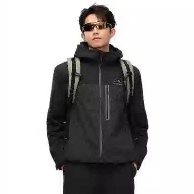 波司登  叠变系列 蓬鹅绒内胆纯色拼接防风防水透气户外运动露营登山蓄热保暖简约长袖 冲锋衣 男女同款