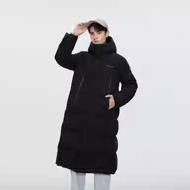 波司登 加厚长款纯色长袖羽绒服 男女同款