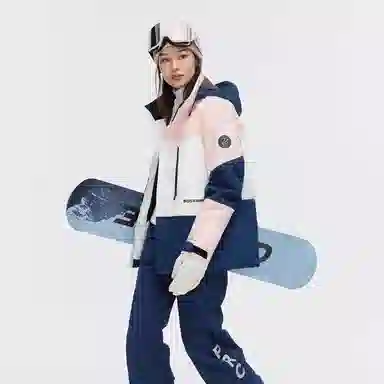 波司登 运动户外滑雪防风防水透气撞色连帽羽绒服 男女同款