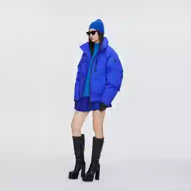 波司登 保暖立领双向拉链短款羽绒服 女款