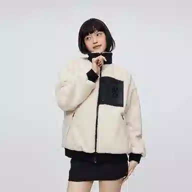 波司登 纯色色块宽松立领长袖羽绒服 女款