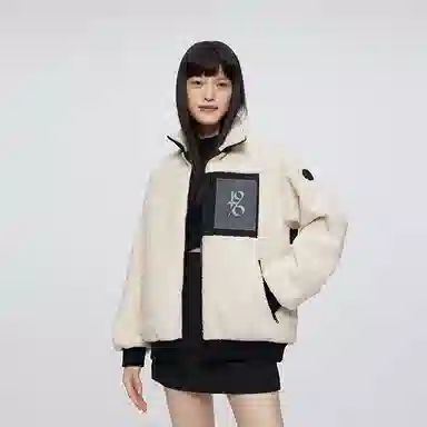 波司登 纯色色块宽松立领长袖羽绒服 女款