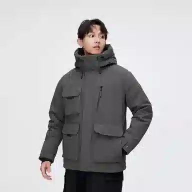 波司登 时尚休闲连帽工装风羽绒服 男款