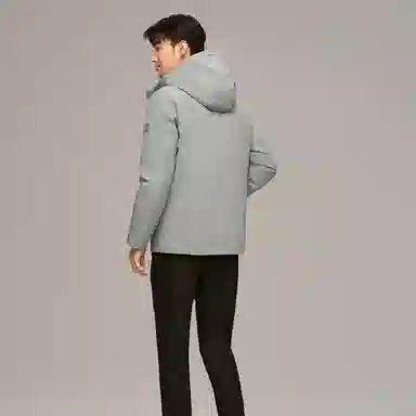 波司登 都市通勤系列 时尚提花连帽微弹羽绒服 男款