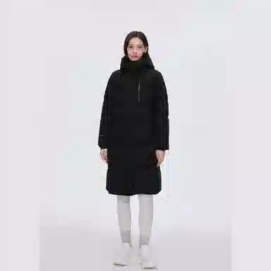 波司登 中长款连帽简约宽松保暖羽绒服 女款