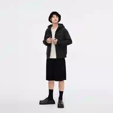 波司登 纯色连帽休闲长袖羽绒服 男款