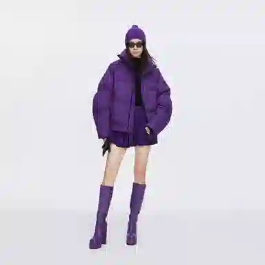 波司登 保暖立领双向拉链短款羽绒服 女款