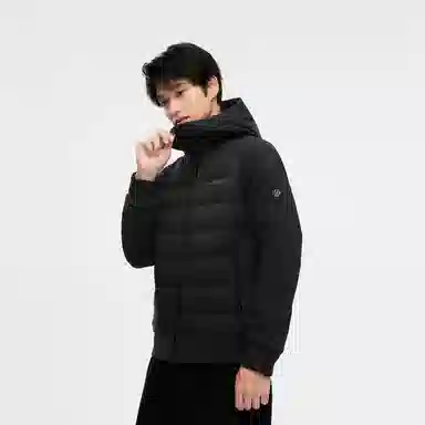 波司登 纯色连帽休闲长袖羽绒服 男款