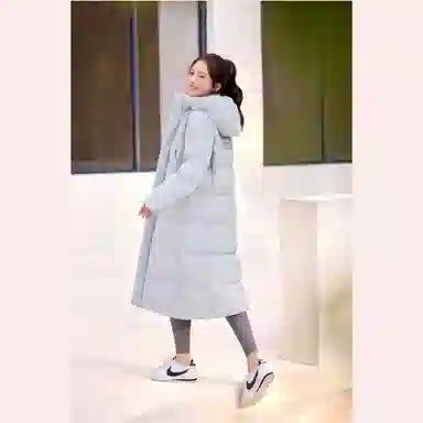 波司登 加厚长款纯色长袖羽绒服 男女同款