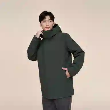 波司登 连帽厚款保暖可拆卸内胆羽绒服 男款