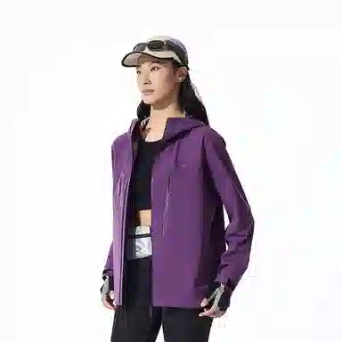 波司登  功能服饰系列 纯色拉链连帽轻薄通勤户外轻量软壳  防水防风耐磨透气防雨冲锋衣 男女同款