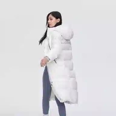 波司登 加厚长款纯色长袖羽绒服 男女同款