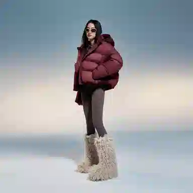 波司登 连帽纯色短款简约时尚羽绒服 女款