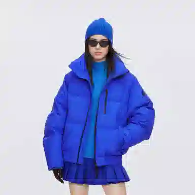 波司登 保暖立领双向拉链短款羽绒服 女款