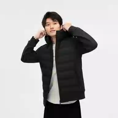 波司登 纯色连帽休闲长袖羽绒服 男款