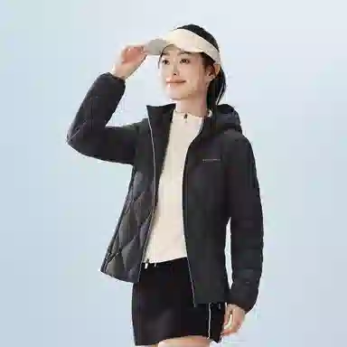 波司登 轻暖鹅绒系列 短款连帽保暖修身外套羽绒服 女款