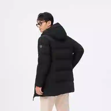 Bosideng 90 Down Hooded Mid-Length Coat