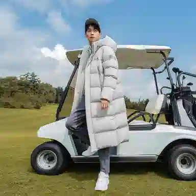 波司登 加厚长款纯色长袖羽绒服 男女同款