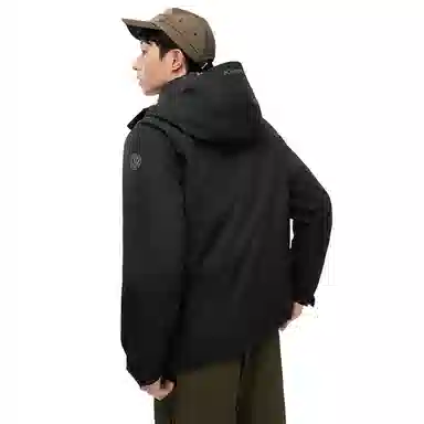 波司登  叠变系列 蓬鹅绒内胆纯色拼接防风防水透气户外运动露营登山蓄热保暖简约长袖 冲锋衣 男女同款