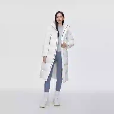 波司登 加厚长款纯色长袖羽绒服 男女同款