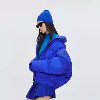 波司登 保暖立领双向拉链短款羽绒服 女款