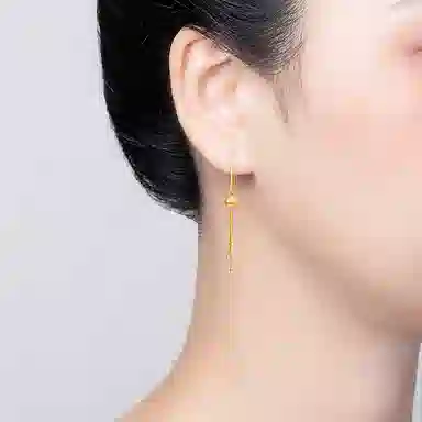 贝戈丽丝 流苏 宴会搭配 黄金 一口价 耳线 女款