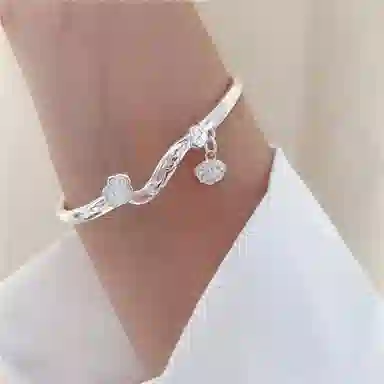 豫银 吉祥纹韵 • 福缘如意系列福字挂饰灵动吉祥图腾设计 合金 手镯 男女同款情侣款