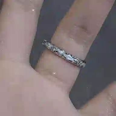 豫银 曲线倩影 • 流光溢彩系列多层加厚电镀铜质 铜镀银 戒指 男女同款情侣款