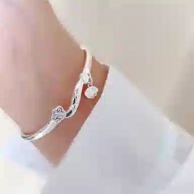 豫银 吉祥纹韵 • 福缘如意系列福字挂饰灵动吉祥图腾设计 合金 手镯 男女同款情侣款