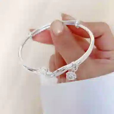 豫银 吉祥纹韵 • 福缘如意系列福字挂饰灵动吉祥图腾设计 合金 手镯 男女同款情侣款