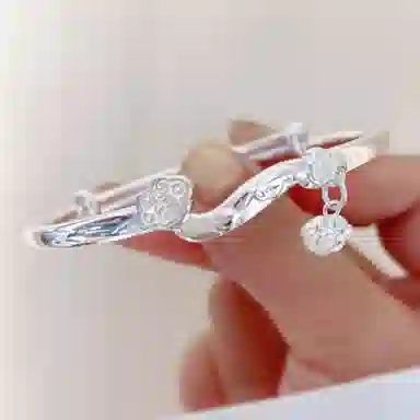 豫银 吉祥纹韵 • 福缘如意系列福字挂饰灵动吉祥图腾设计 合金 手镯 男女同款情侣款