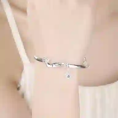 豫银 吉祥纹韵 • 福缘如意系列福字挂饰灵动吉祥图腾设计 合金 手镯 男女同款情侣款