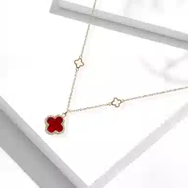 Inkopper Double-Sided Clover Necklace