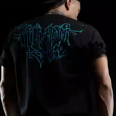 Monster Guardians Future Series Gothic Print Loose Fit T-Shirt