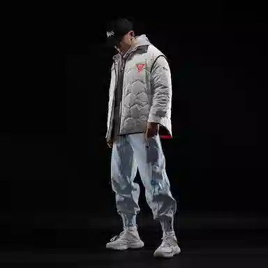 Monster Guardians Coach Jacket Beige